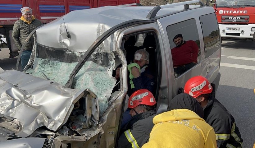 Kocaeli sınırında kaza