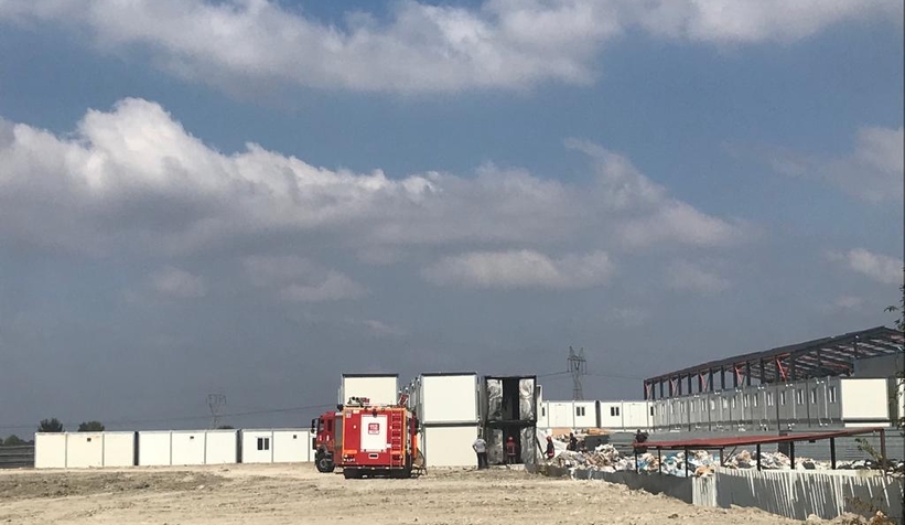 Konteyner yangını korkuttu