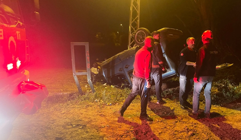 Ormanköy yolunda feci kaza