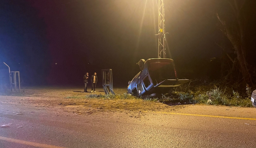 Ormanköy yolunda feci kaza