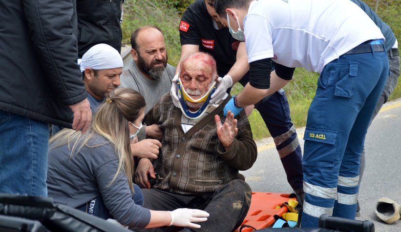  Kontrolden çıkan pat pat su kanalına düştü: 1 yaralı 