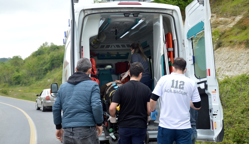  Kontrolden çıkan pat pat su kanalına düştü: 1 yaralı 