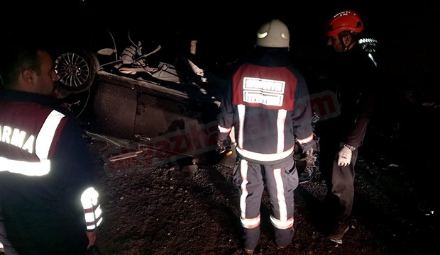 Köprüden aşağı düşen otomobilden sağ çıktı