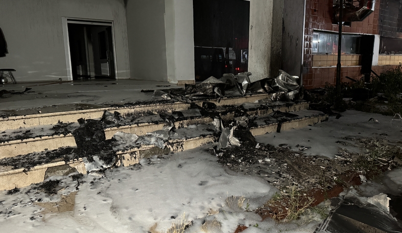 Kozmetik fabrikası yangınından fotoğraflar