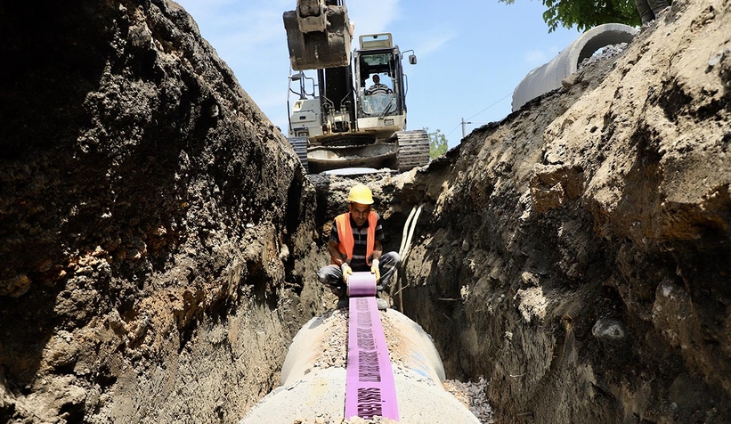 Kudüs Caddesi’ndeki çalışmalar aralıksız sürüyor