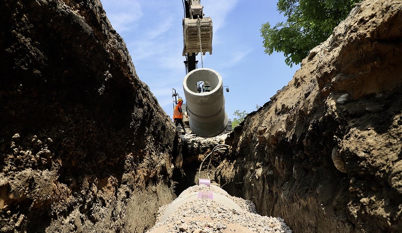 Kudüs Caddesi’ndeki çalışmalar aralıksız sürüyor