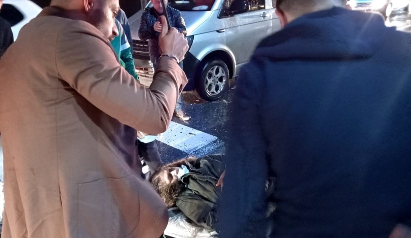 Kampüs girişinde kaza