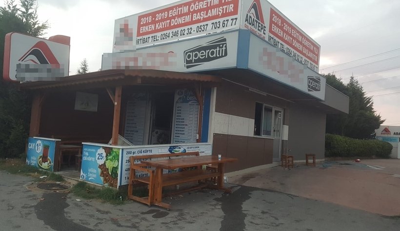 Kampüs yolunda yangın paniği