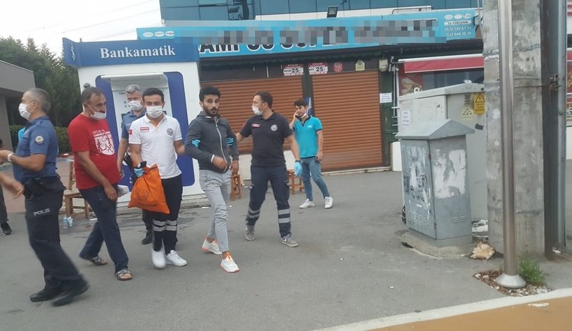 Kampüs yolunda yangın paniği