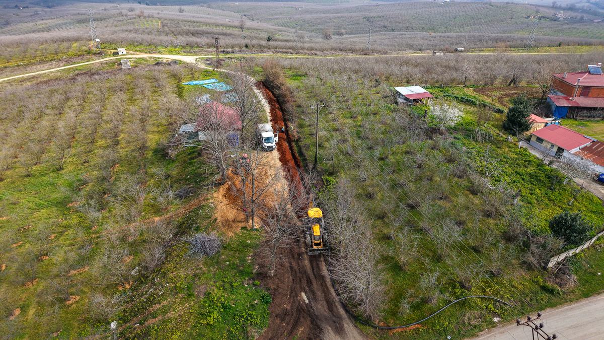 Kuyumcullu’ya 8 kilometrelik içme suyu  hattı