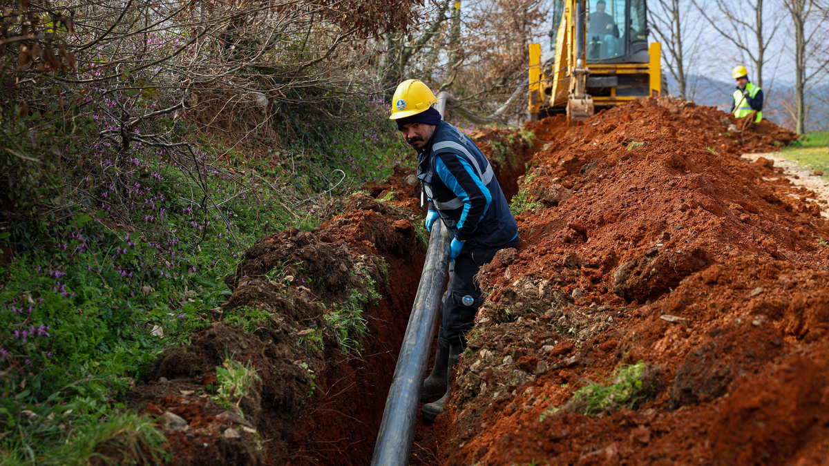 Kuyumcullu’ya 8 kilometrelik içme suyu  hattı