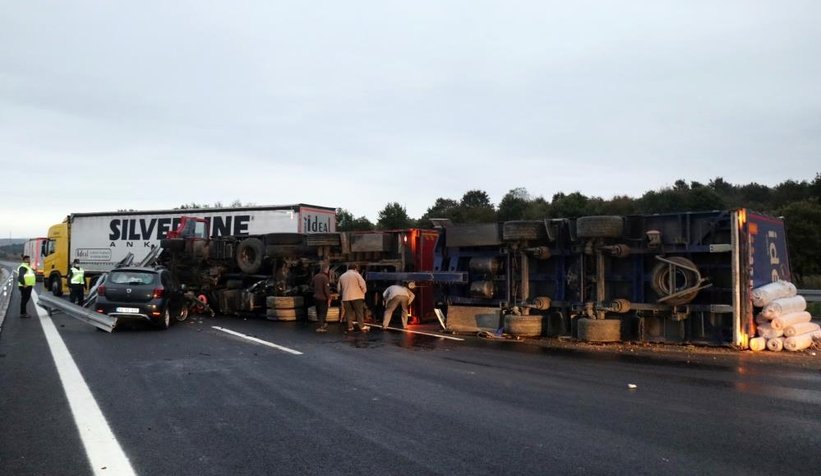 Kuzey Marmara Otoyolu'nda feci kaza