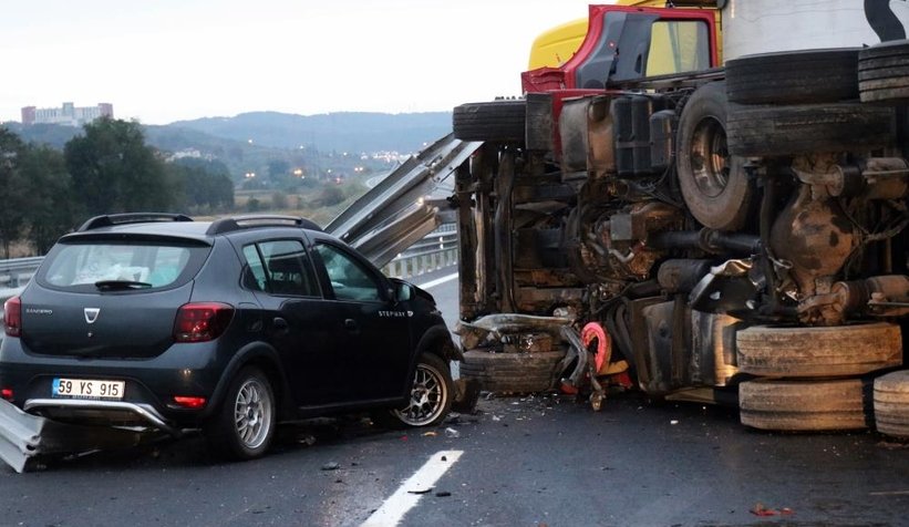 Kuzey Marmara Otoyolu'nda feci kaza