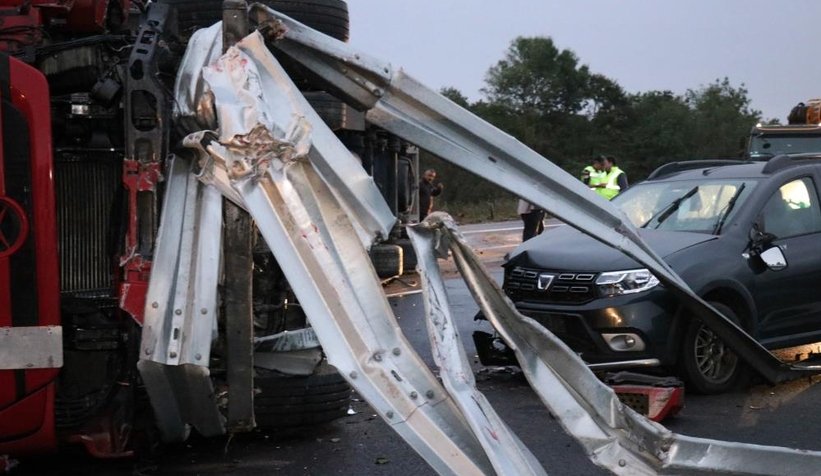 Kuzey Marmara Otoyolu'nda feci kaza