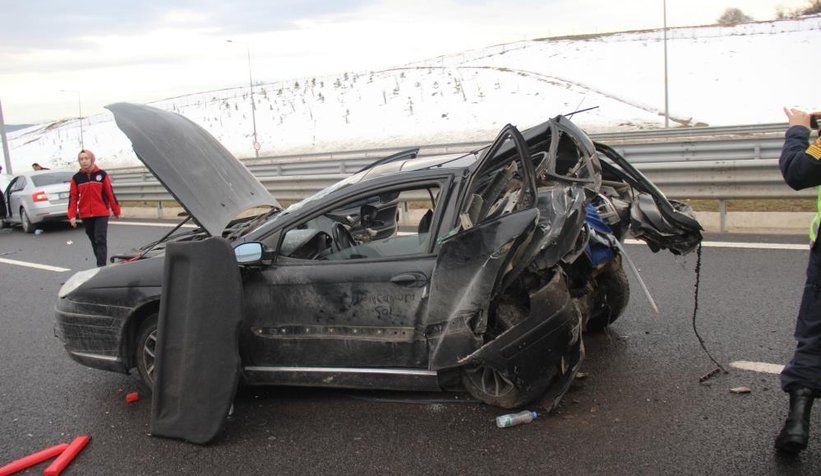 Kuzey Marmara Otoyolu'nda kaza: 3 yaralı
