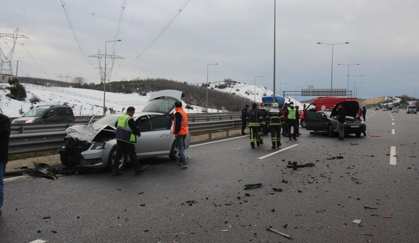 Kuzey Marmara Otoyolu'nda kaza: 3 yaralı