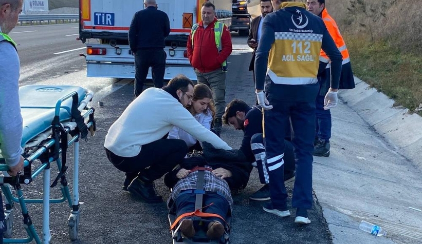 Kuzey Marmara Otoyolu'nda zincirleme kaza: 2 yaralı