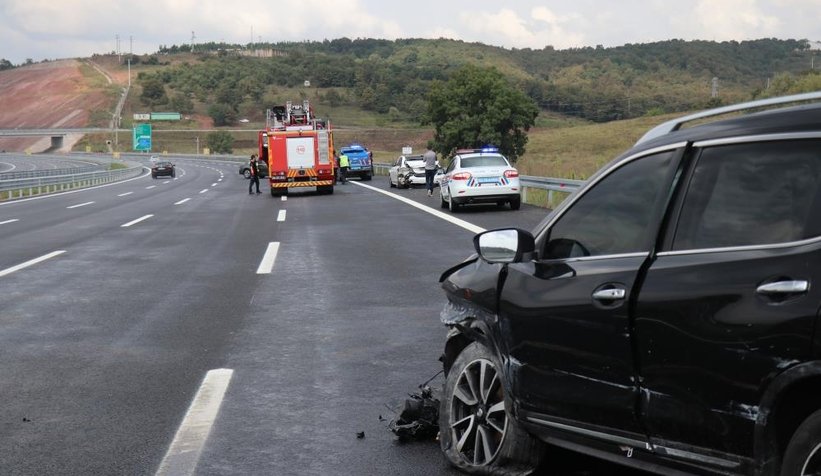 Kuzey Marmara Otoyolunda zincirleme kaza: 2 yaralı