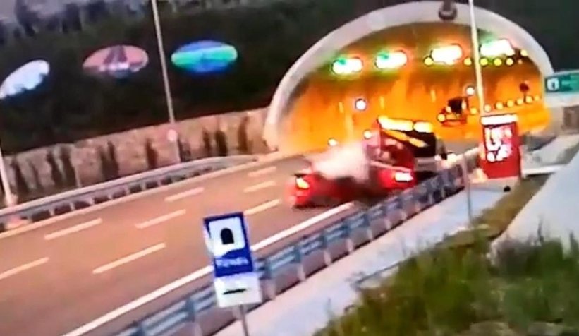 Kuzey Marmara Otoyolu’ndaki feci kaza kamerada