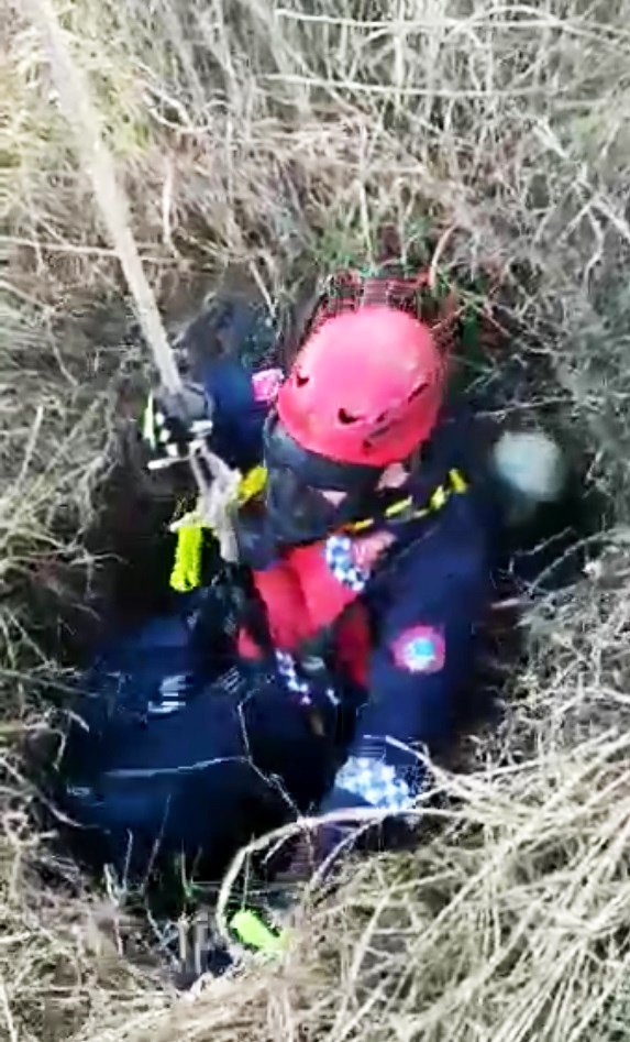 Leydi’nin imdadına itfaiye yetişti