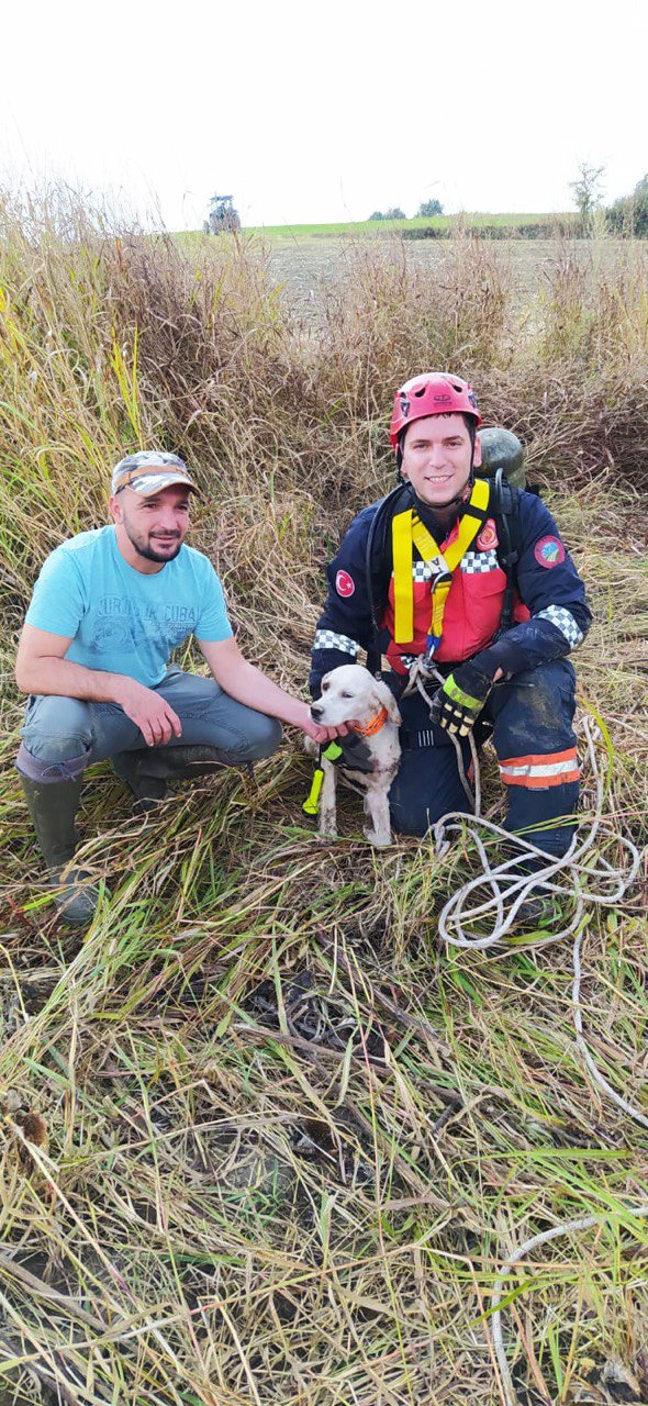Leydi’nin imdadına itfaiye yetişti