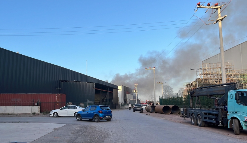 Madeni yağ fabrikasında korkutan yangın