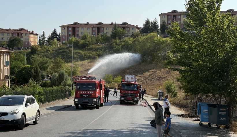 Mahallede yangın paniği