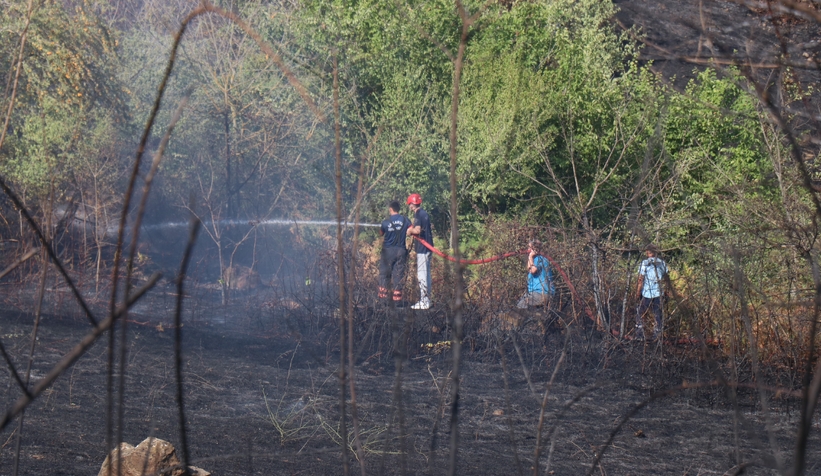 Mahallede yangın paniği