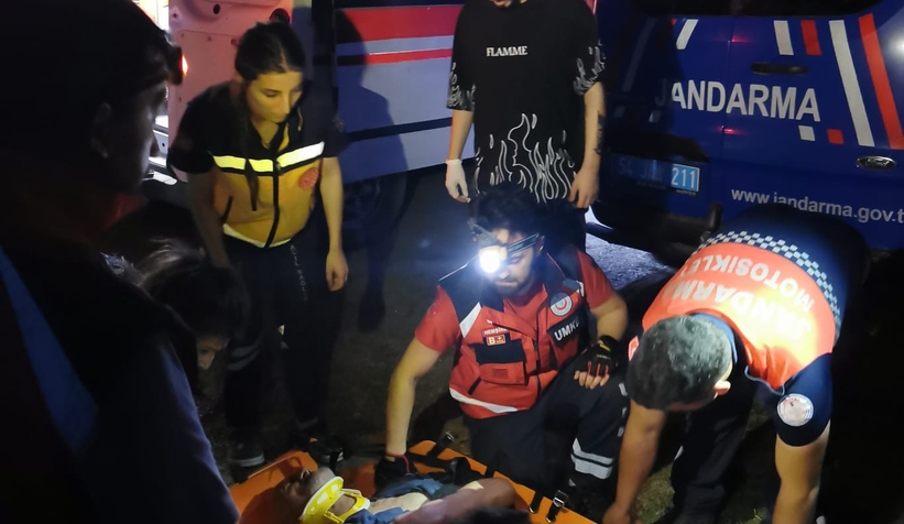 Mantar toplarken dere yatağına düştü, böyle kurtarıldı