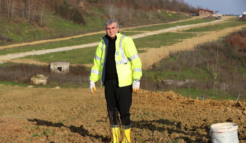 Melen Botanik Vadisinde kuşburnular toprakla buluştu