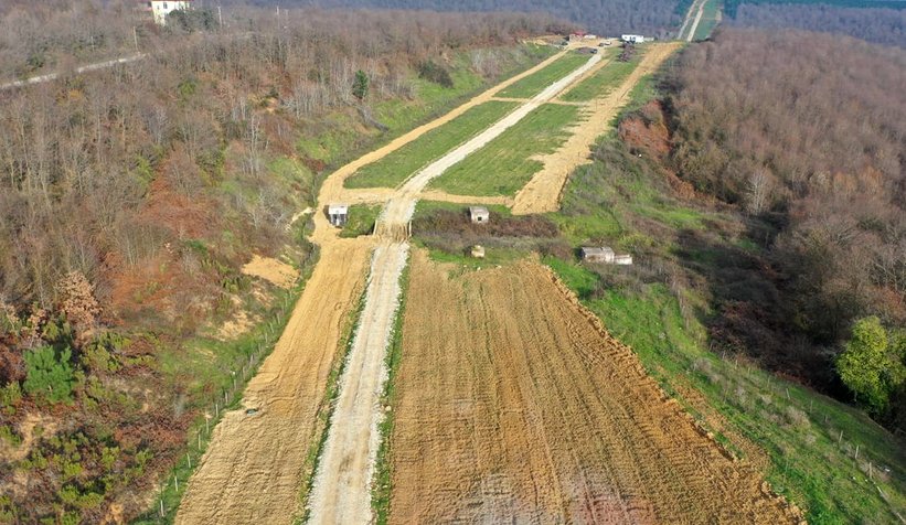 Melen Botanik Vadisinde kuşburnular toprakla buluştu