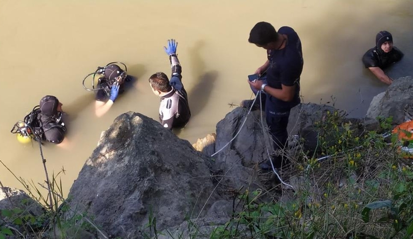 Melen Çayına uçan otomobilin sürücüsünün cesedi çıkarıldı