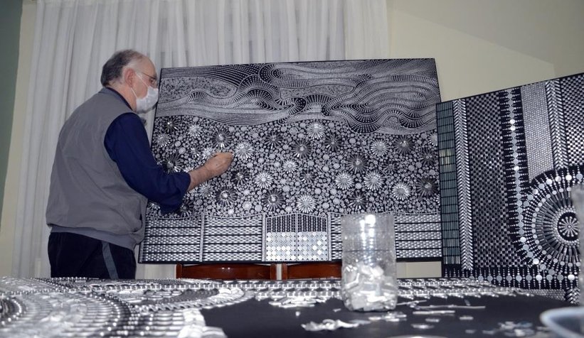 Metal atıkları sanat eserine dönüştürüyor