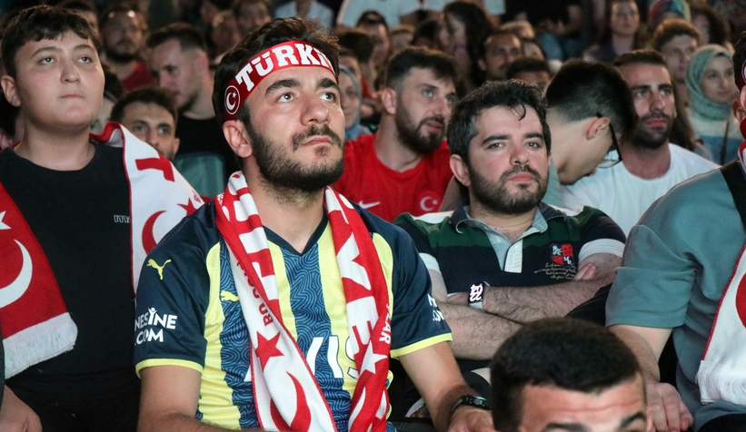 Millet Bahçesi'nde Milli maç heyecanı 