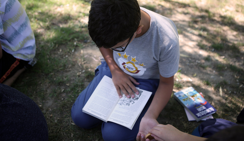 Millet Bahçesi’nde doğa ile kitabın muhteşem uyumu