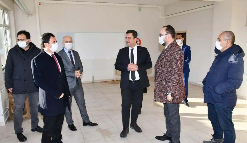 Milli Eğitim Müdürü Savaşçı okul inşaatlarını inceledi