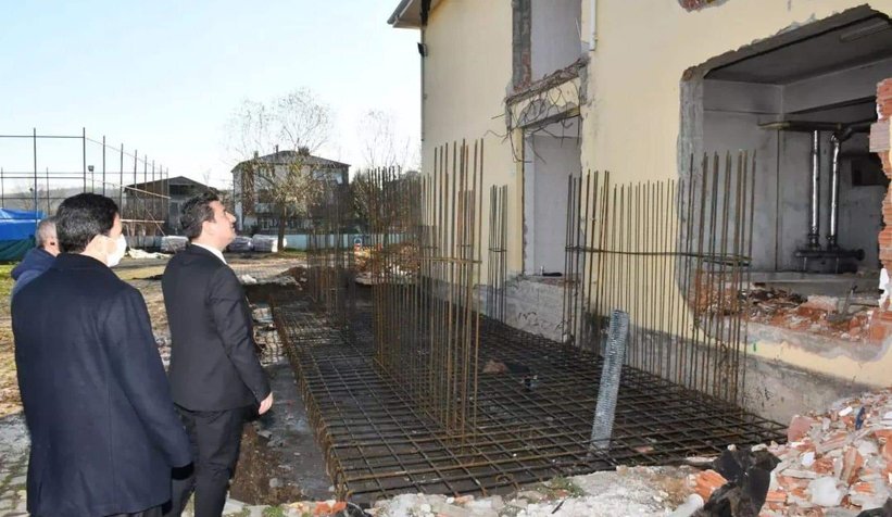 Milli Eğitim Müdürü Savaşçı okul inşaatlarını inceledi