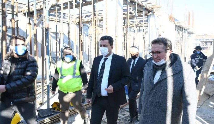 Milli Eğitim Müdürü Savaşçı okul inşaatlarını inceledi