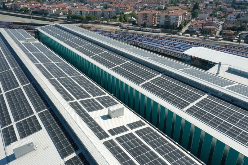 Milli Hızlı Tren üretiminde Güneş Enerjisi kullanılıyor