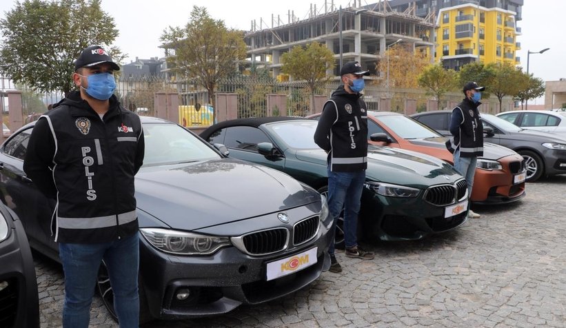 Milyonluk araçlara el kondu