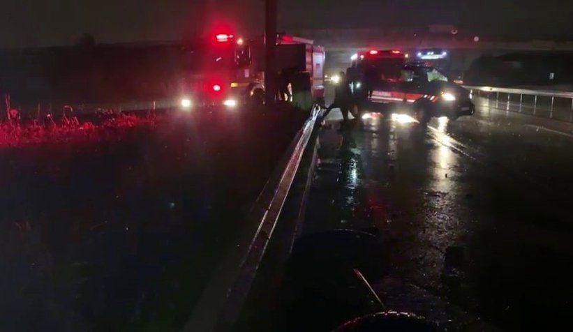 Minibüs devrildi: 1 yaralı