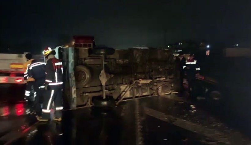 Minibüs devrildi: 1 yaralı