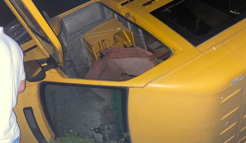 Minibüs şarampole uçtu