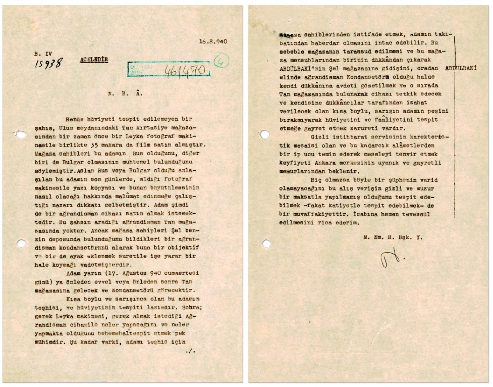 MİT 1940 tarihli bir belge paylaştı