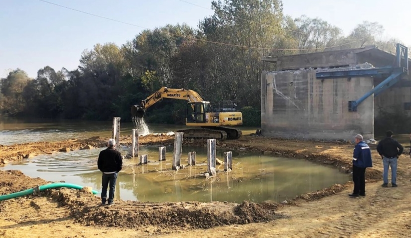 Mollaköy köprüsünde çalışmalar sürüyor