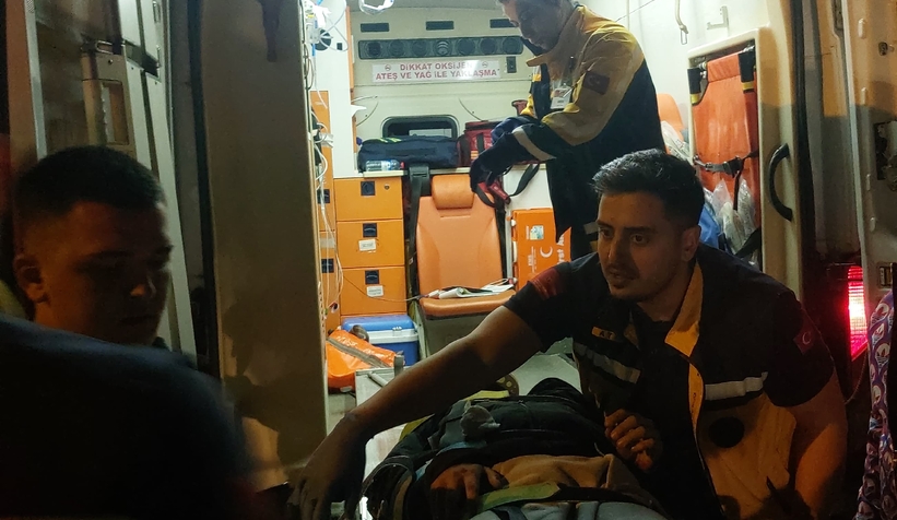 Motosiklet sürücüsü kazada yaralandı