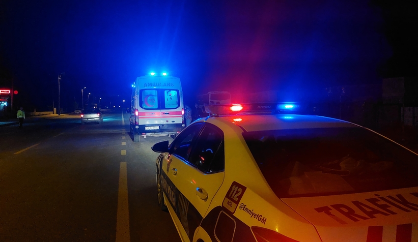 Motosiklet sürücüsü kazada yaralandı