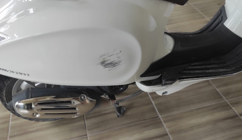 Motosiklet sürücüsü yaralandı