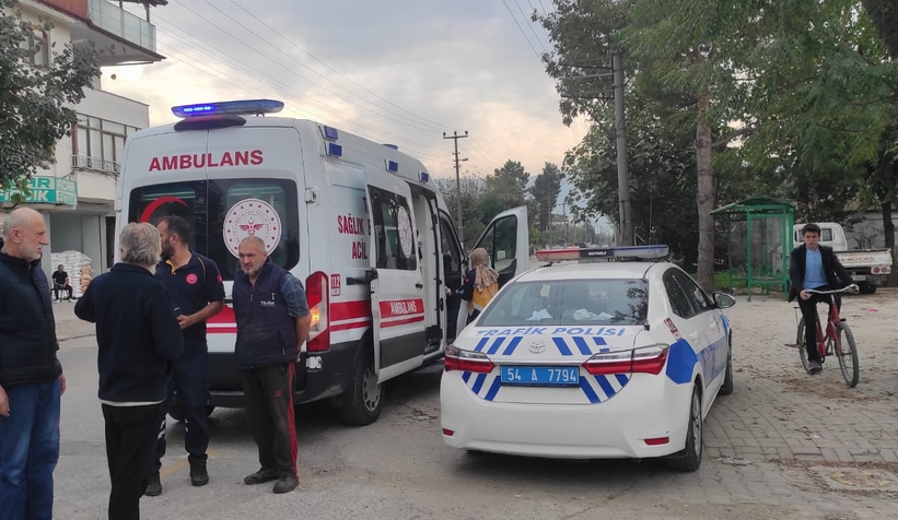 Motosiklet sürücüsü yaralandı