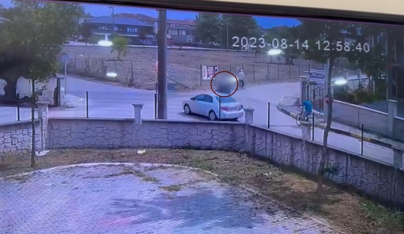 Motosiklet sürücüsünün öldüğü feci kaza kamerada